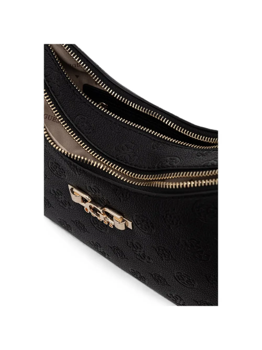 GUESS USA Anise shopper met monogram-patroon en logo-reliëf Zwart