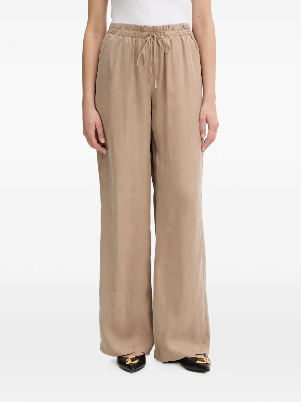GUESS USA drawstring wide-leg trousers - Neutrals