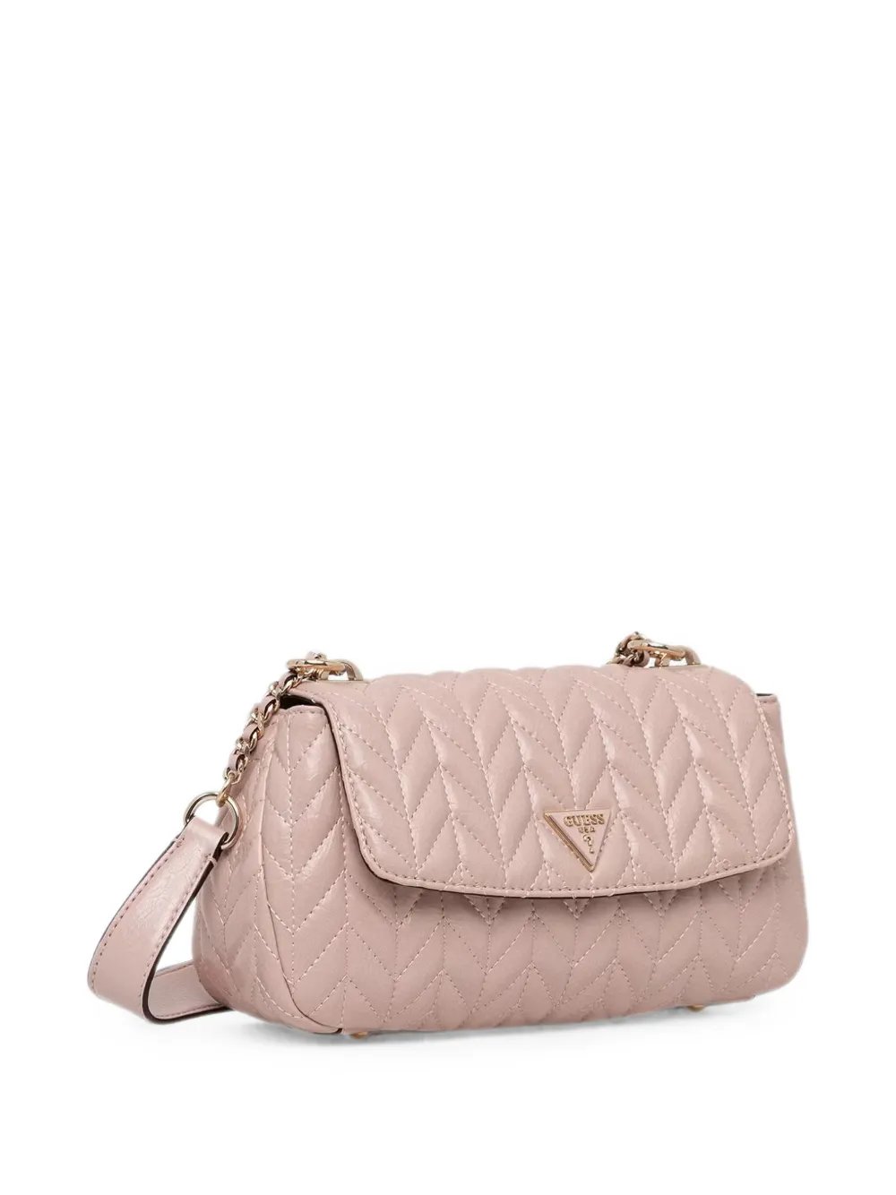 GUESS USA Cheryl chevron gewatteerde schoudertas Roze