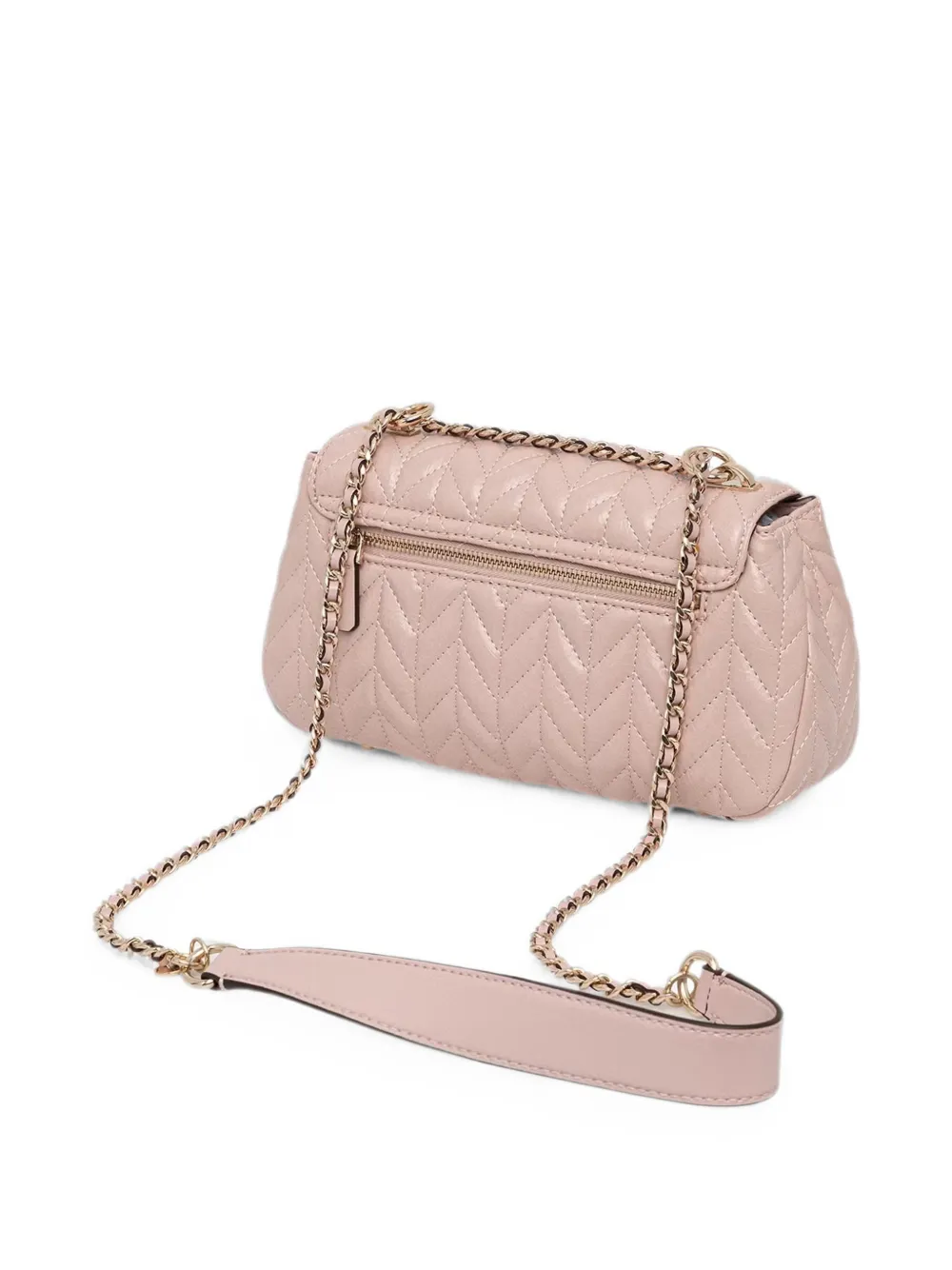 GUESS USA Cheryl chevron gewatteerde schoudertas Roze