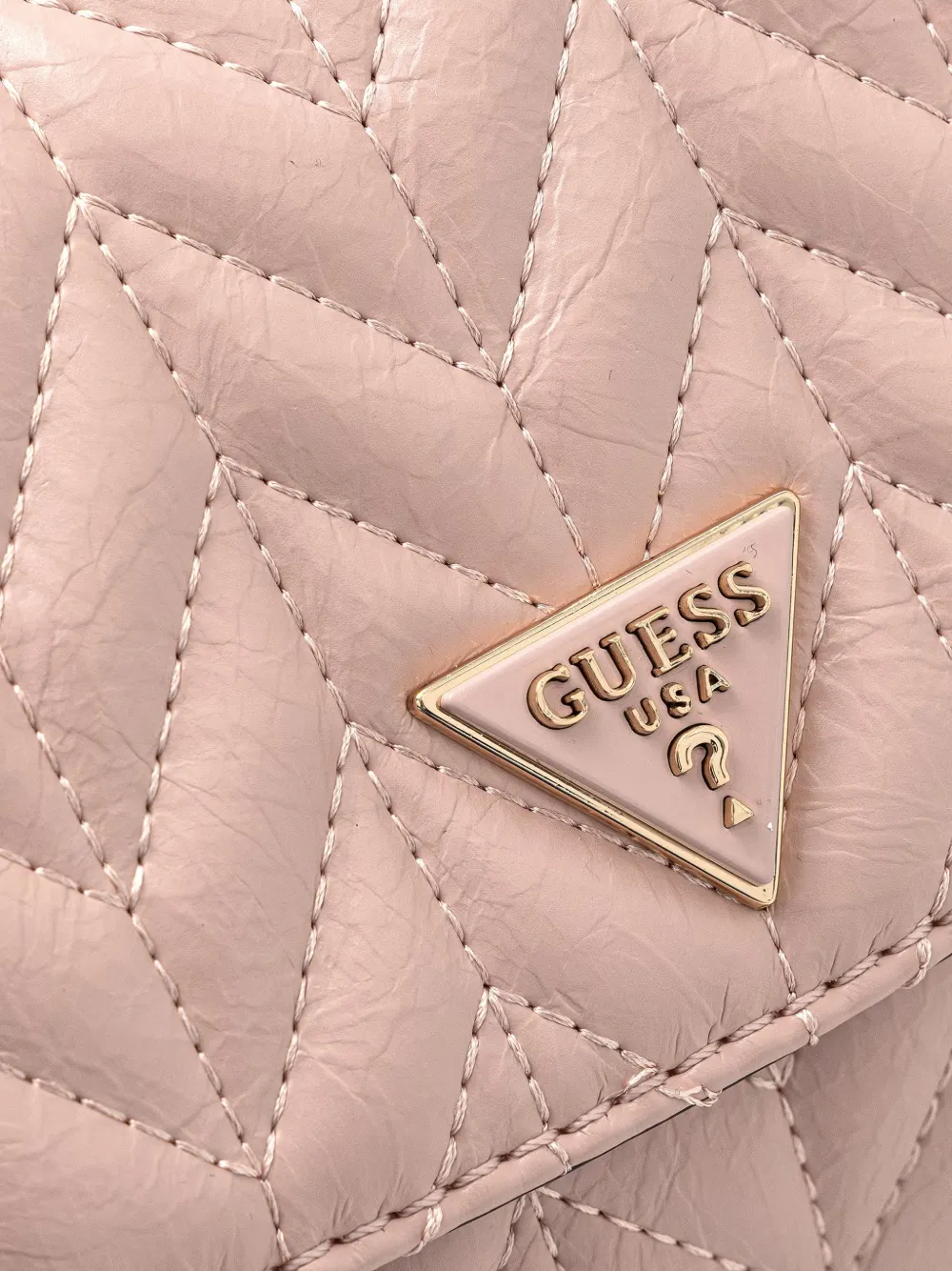 GUESS USA Cheryl chevron gewatteerde schoudertas Roze