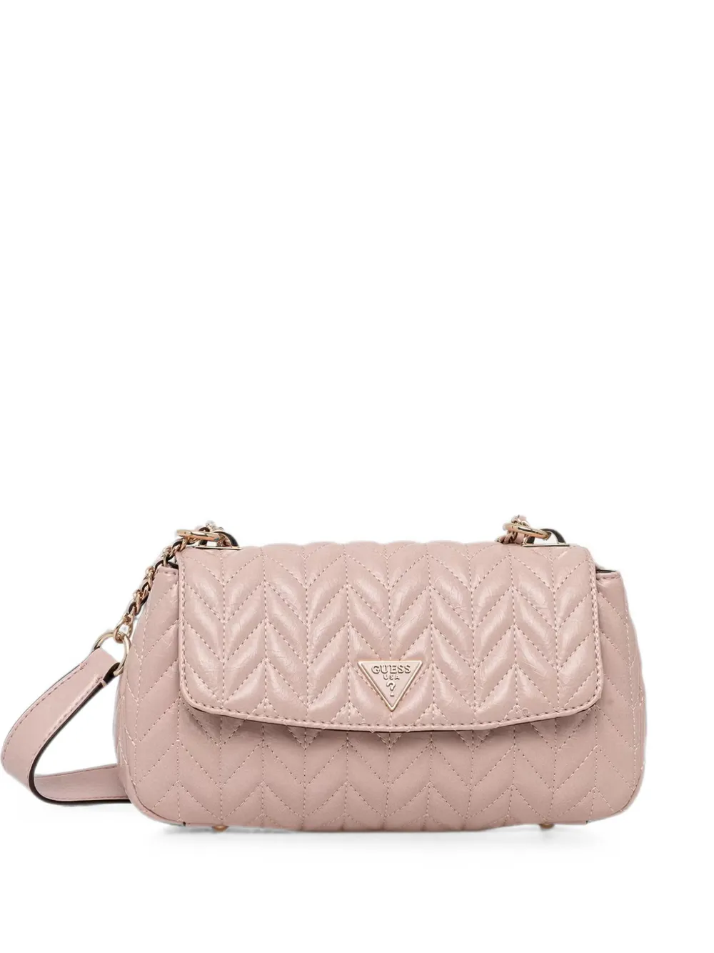 GUESS USA Cheryl chevron-quilted shoulder bag - Rosa
