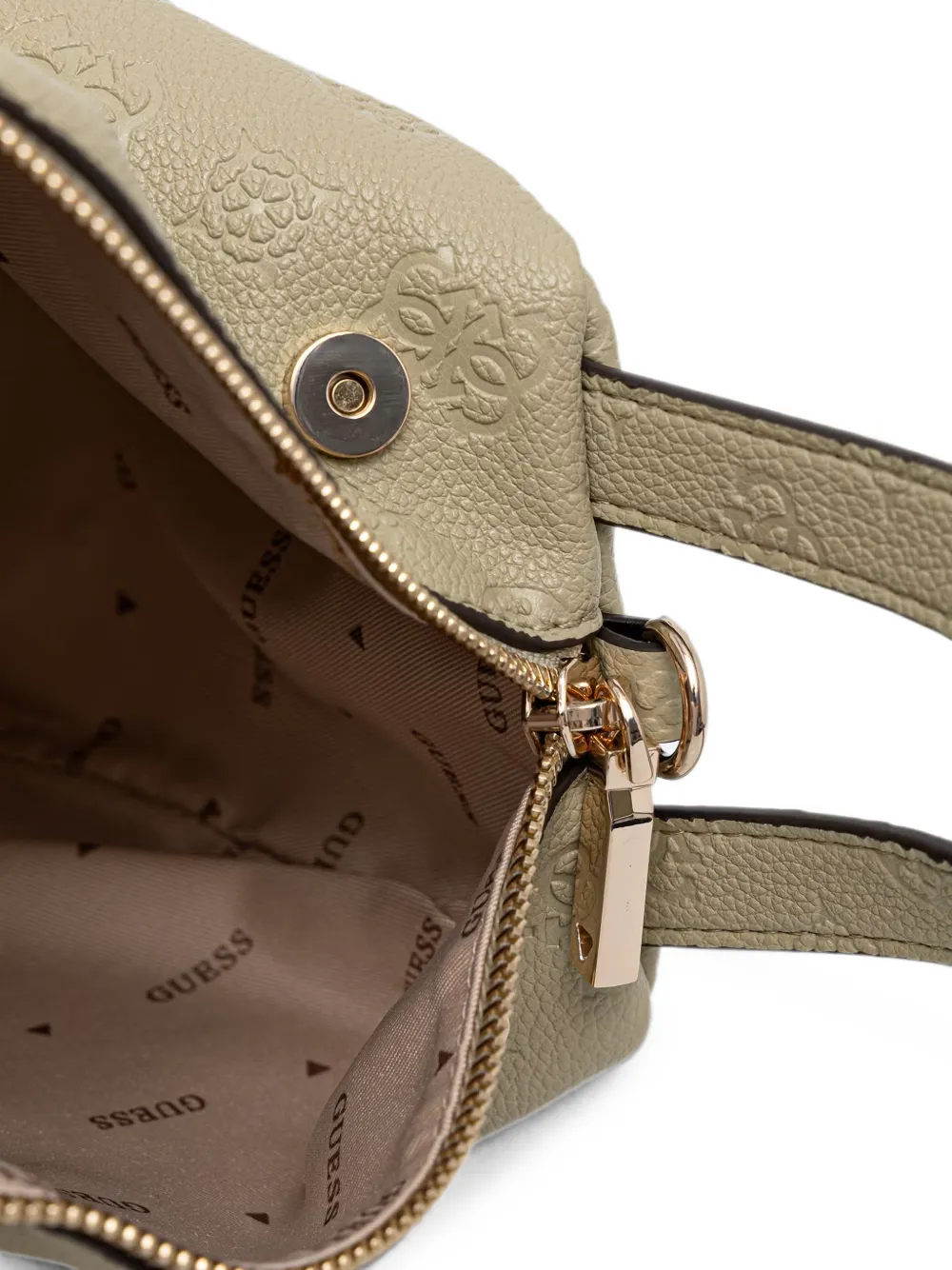 GUESS USA Anise shopper met logo-reliëf Groen