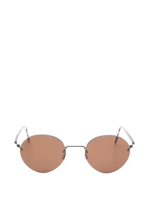 Lindberg rimless round-frame sunglasses