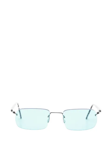 Lindberg rimless rectangle-frame sunglasses
