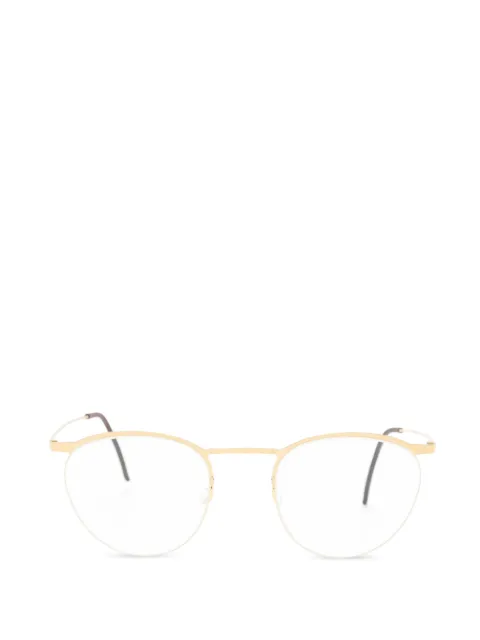 Lindberg round-frame half-rim glasses