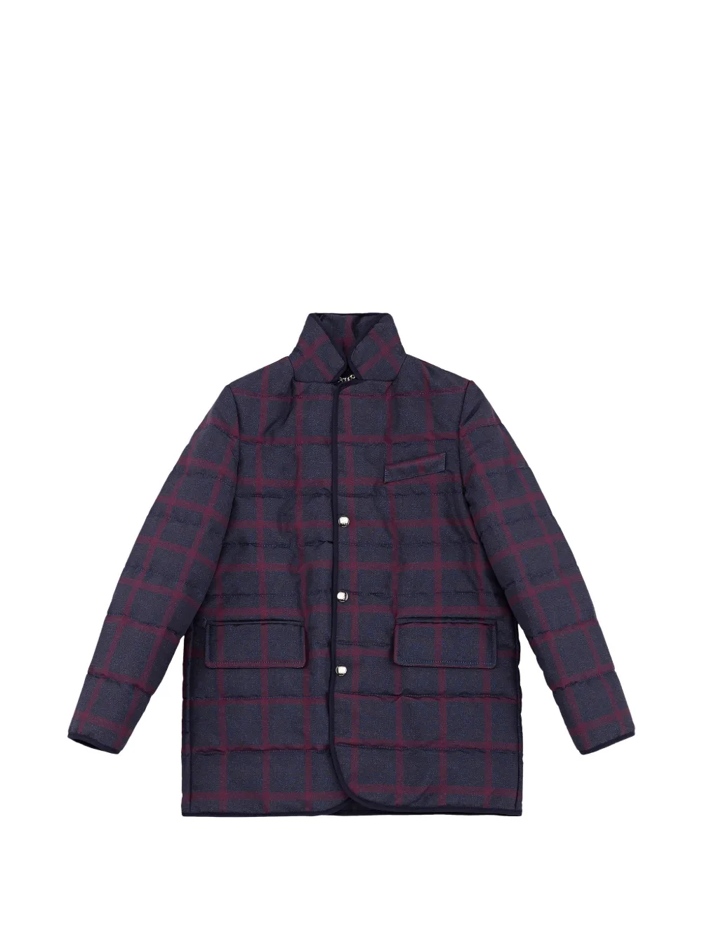 Billionaire Kids Edwin stud-button quilted jacket - Blu