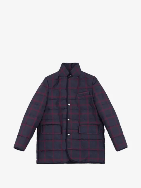 Billionaire Kids Edwin stud-button quilted jacket