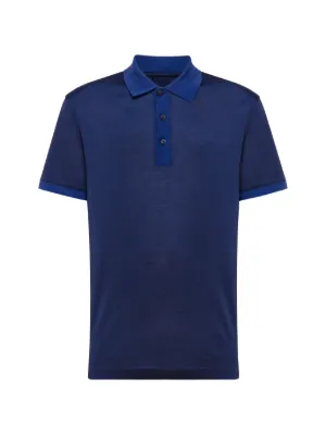 Givenchy Camisa Polo De Jacquard Monogramada 72 | Azul | FARFETCH BR