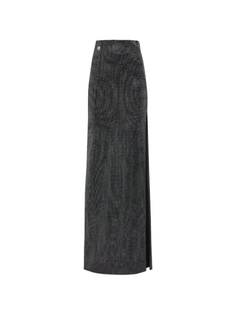 Philipp Plein — rhinestone slit skirt