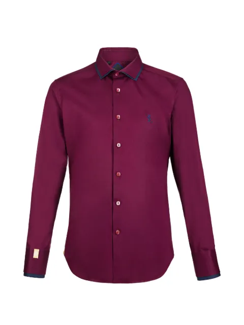 Billionaire logo-embroidered shirt