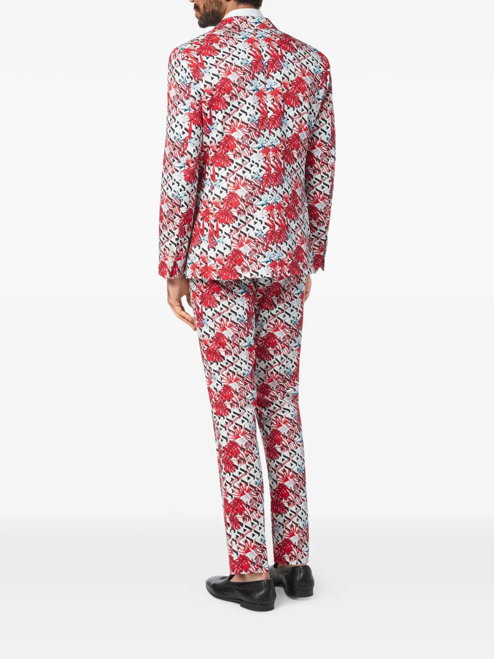 Billionaire Getailleerde blazer met patroon Rood