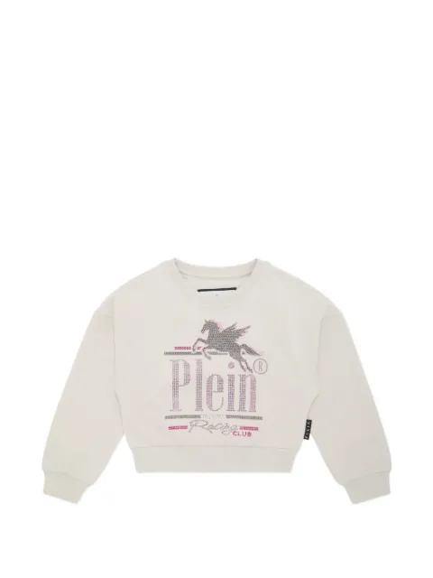Philipp Plein Junior Pegasus Sweatshirt mit Strass