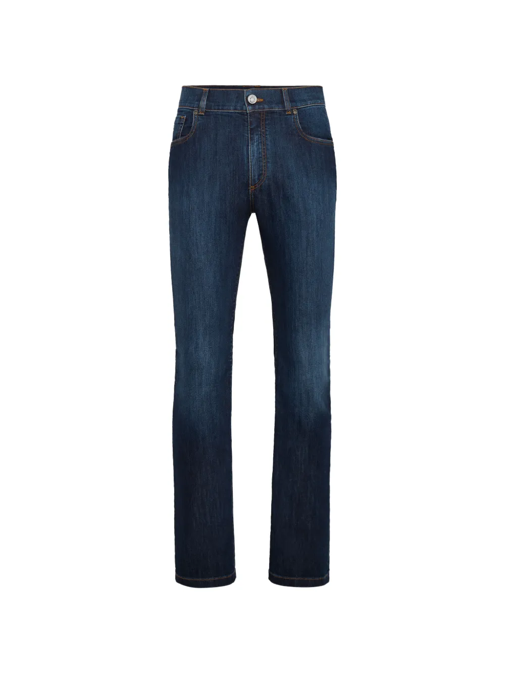 Billionaire embroidered-logo straight jeans - Blu