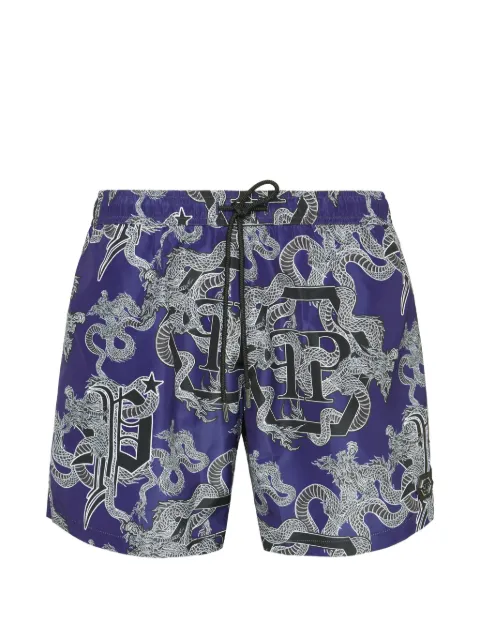 Philipp Plein printed swim shorts