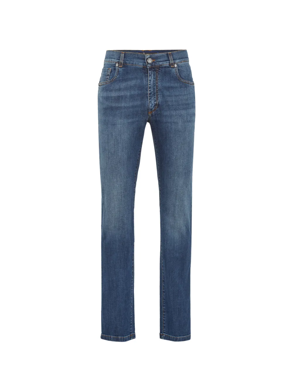 Billionaire crest five-pocket jeans - Blu