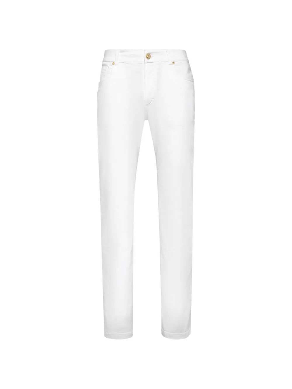 Billionaire monogram-embroidered jeans - Bianco
