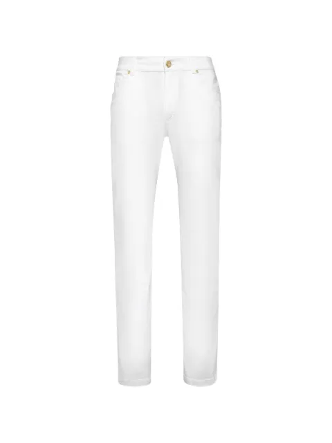 Billionaire monogram-embroidered jeans
