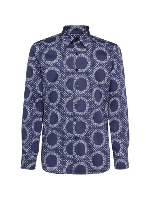 Billionaire paisley poplin shirt