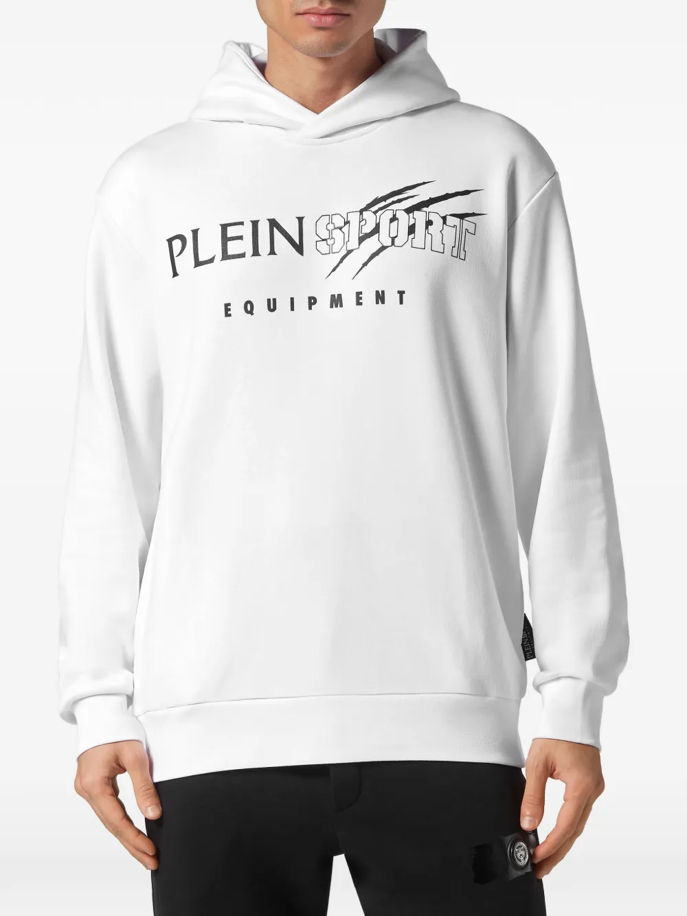 Plein Sport Hoodie met print Wit