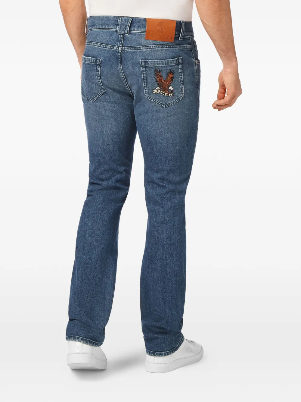Billionaire Jeans met borduurwerk Blauw