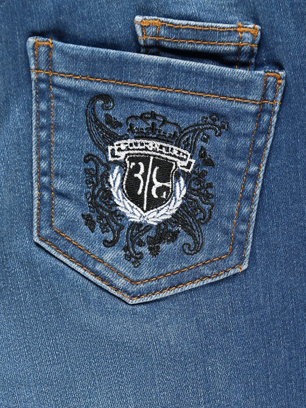 Billionaire Kids Jeans met paisley-print Blauw