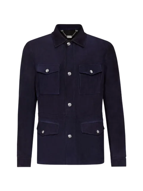 Billionaire button-up suede jacket
