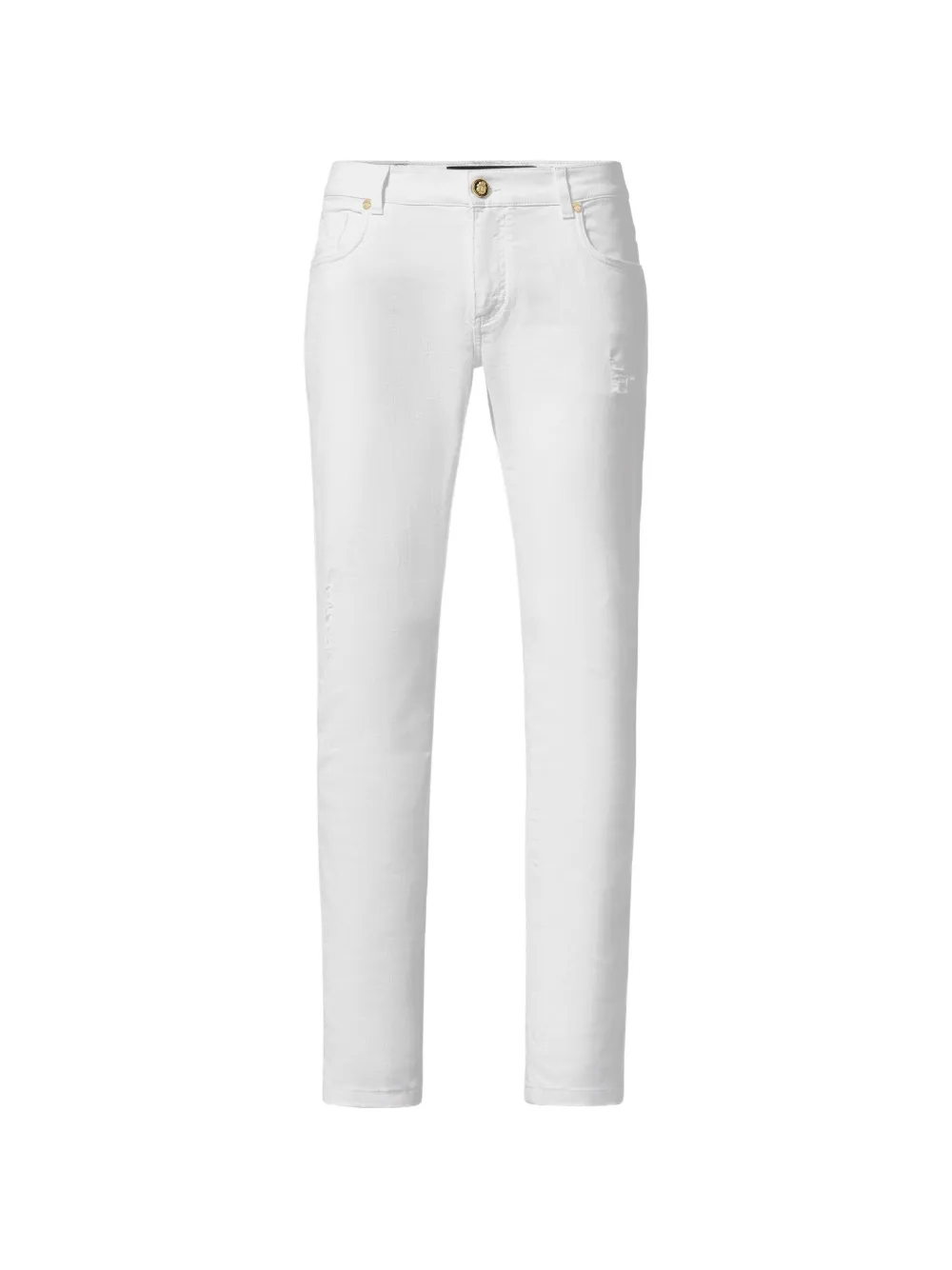 Billionaire embroidered jeans - Bianco