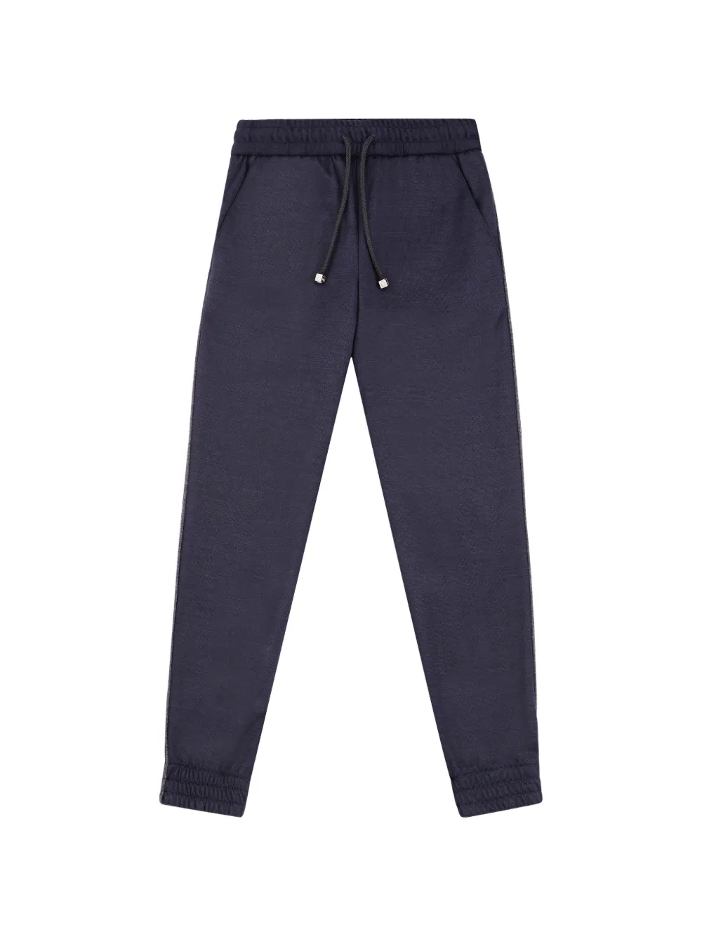 Billionaire Kids embroidered-detail slim-fit wool trousers - Blu