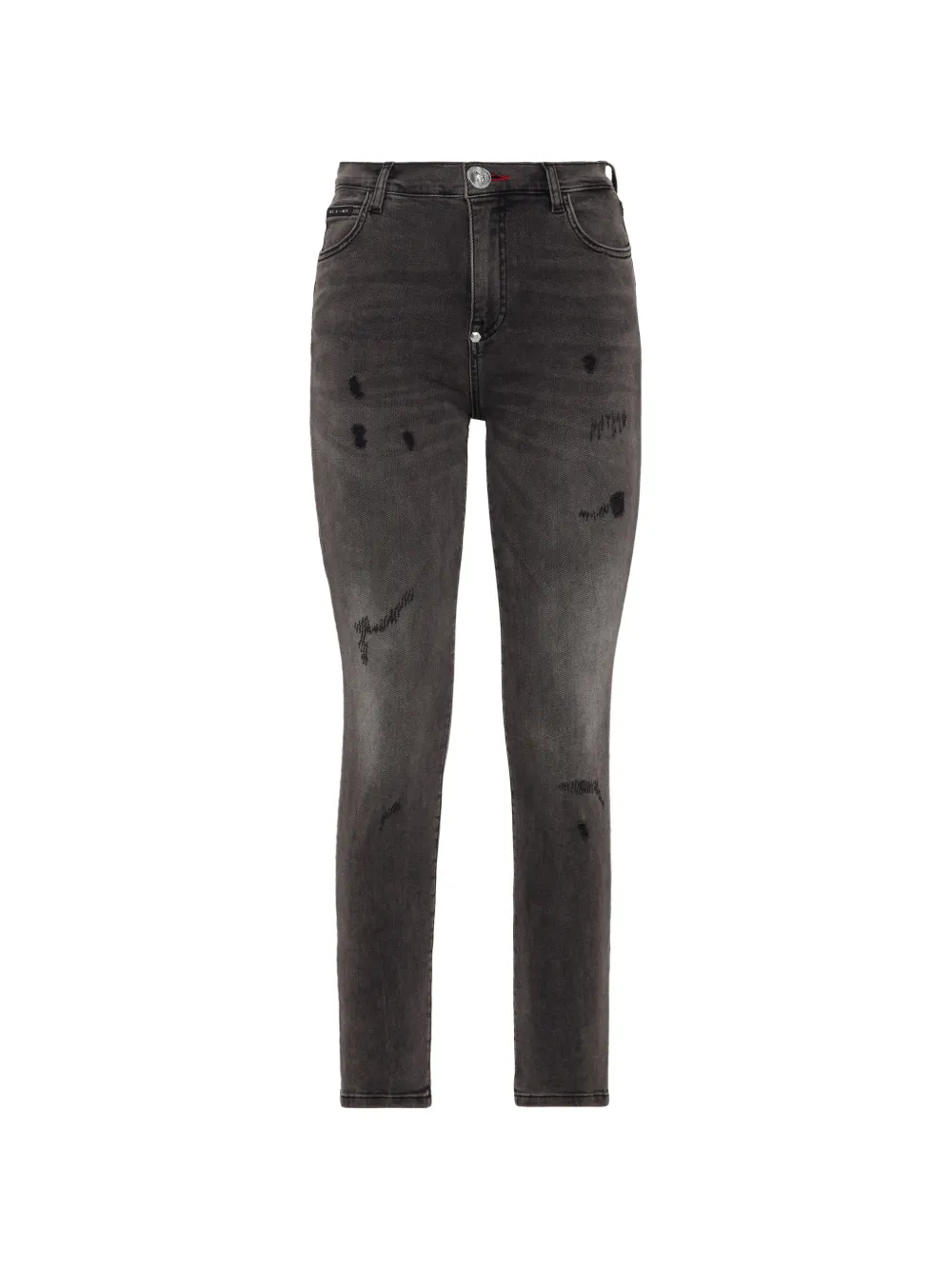 Philipp Plein ripped pocket jeans - Grigio