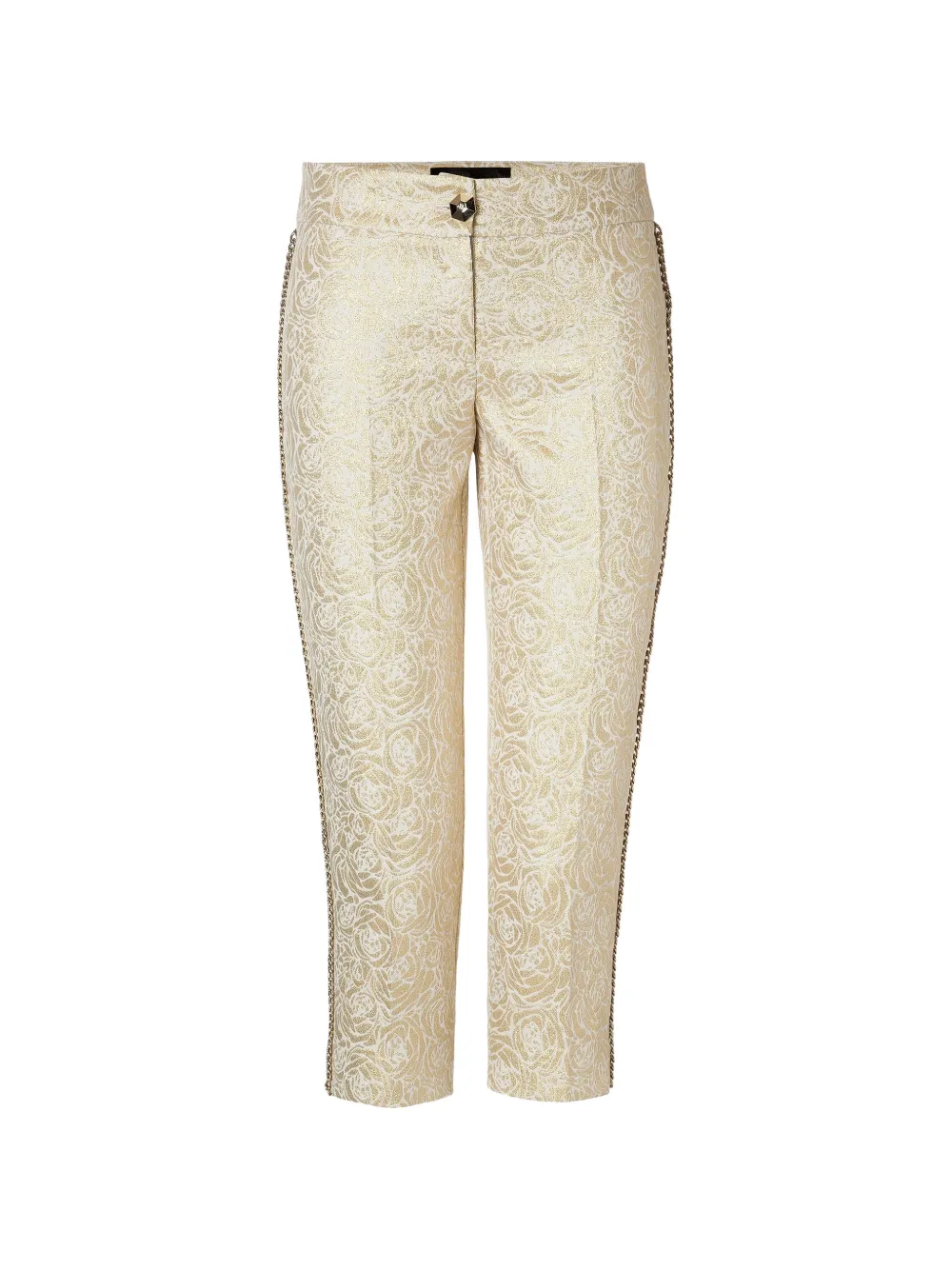 Philipp Plein chain floral trousers - Gold