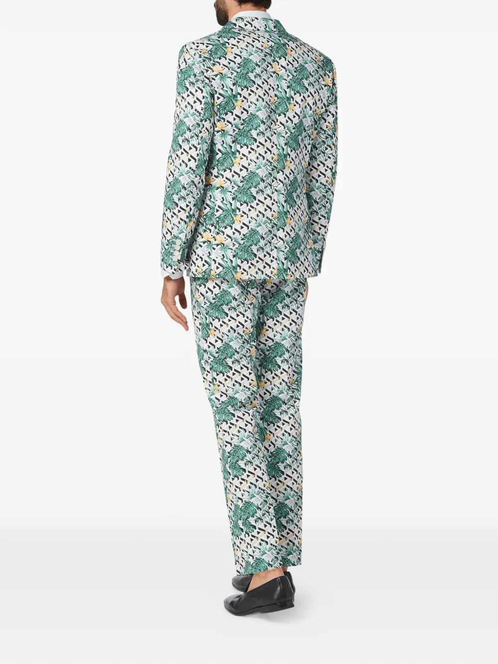 Billionaire Palm blazer met geometrisch patroon Groen