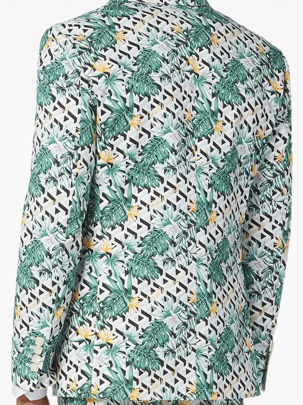 Billionaire Palm blazer met geometrisch patroon Groen