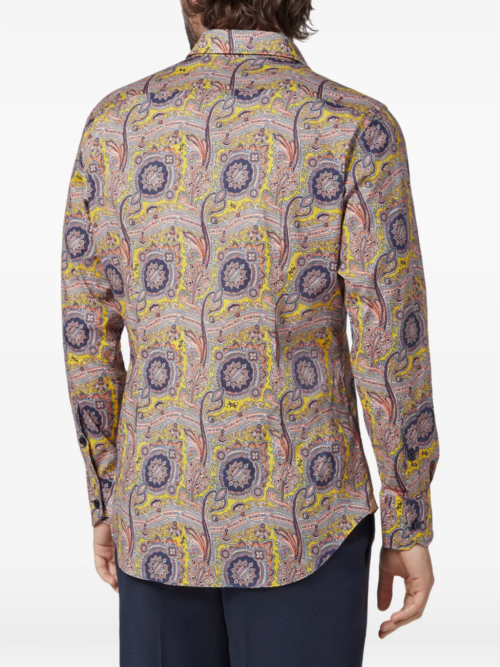 Billionaire Overhemd met paisley-print Geel