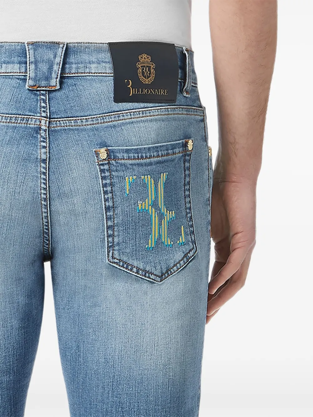 Billionaire Straight jeans Blauw