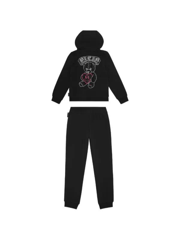 Philipp Plein Junior テディベア トラックスーツ | ブラック