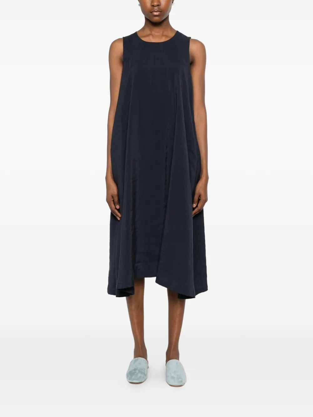 Barbour Mouwloze midi-jurk Blauw