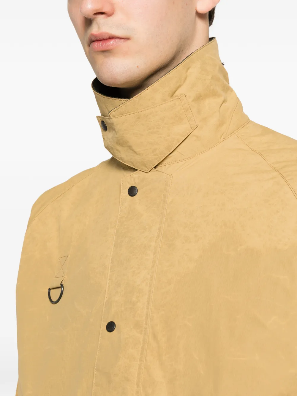 Barbour Spey jack met ribfluwelen kraag en logo-print Beige