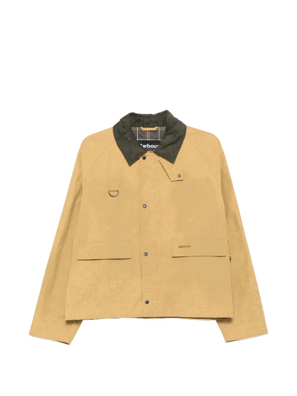 Barbour Spey logo-print corduroy-collar jacket - Toni neutri