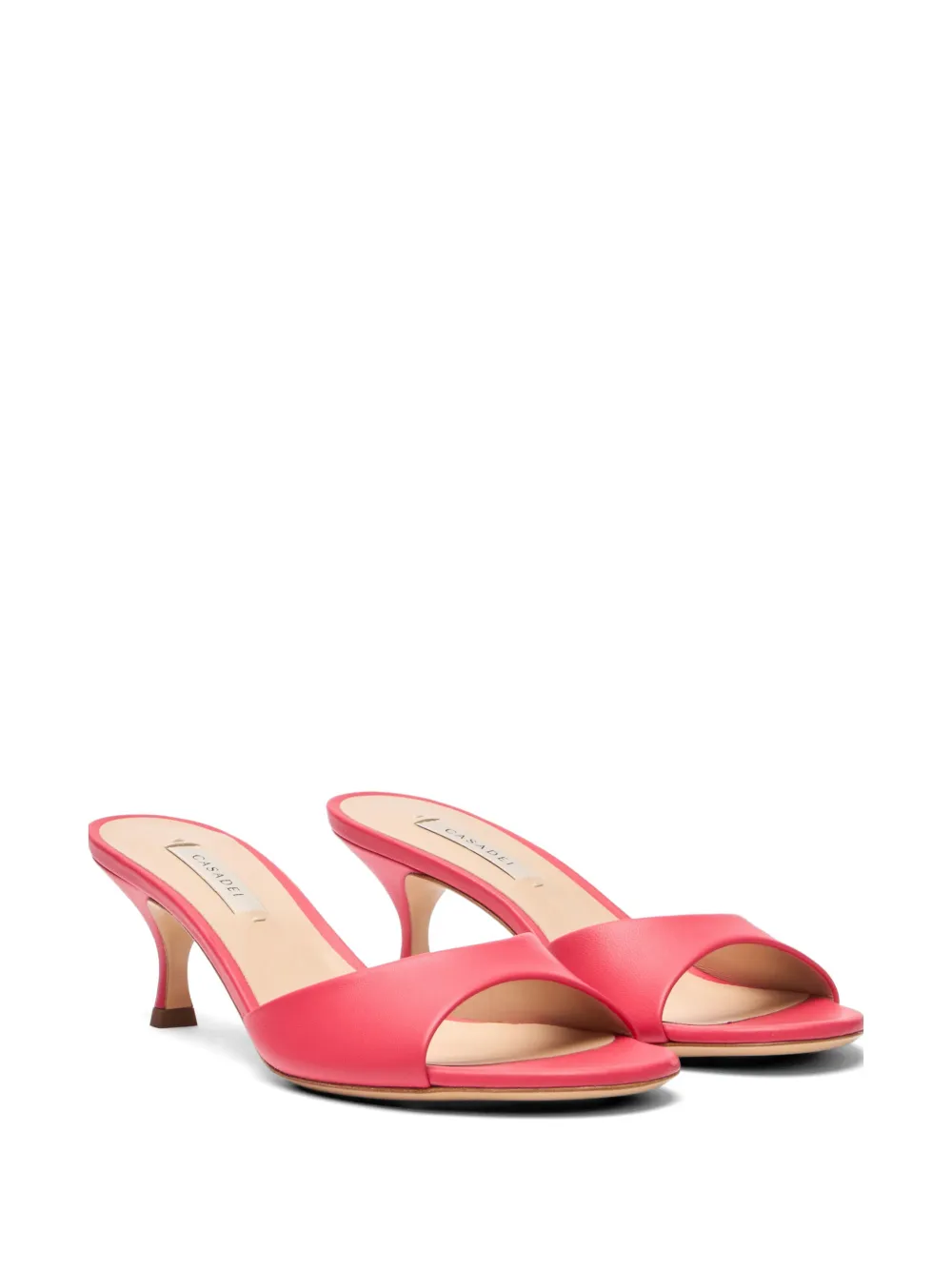 Casadei Julia leather sandals Roze