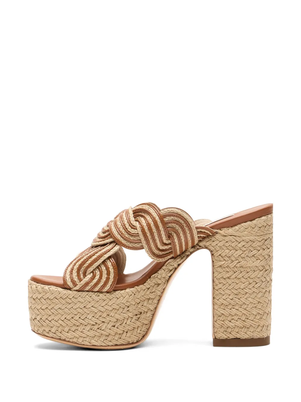 Casadei Thaiti platform pumps Beige
