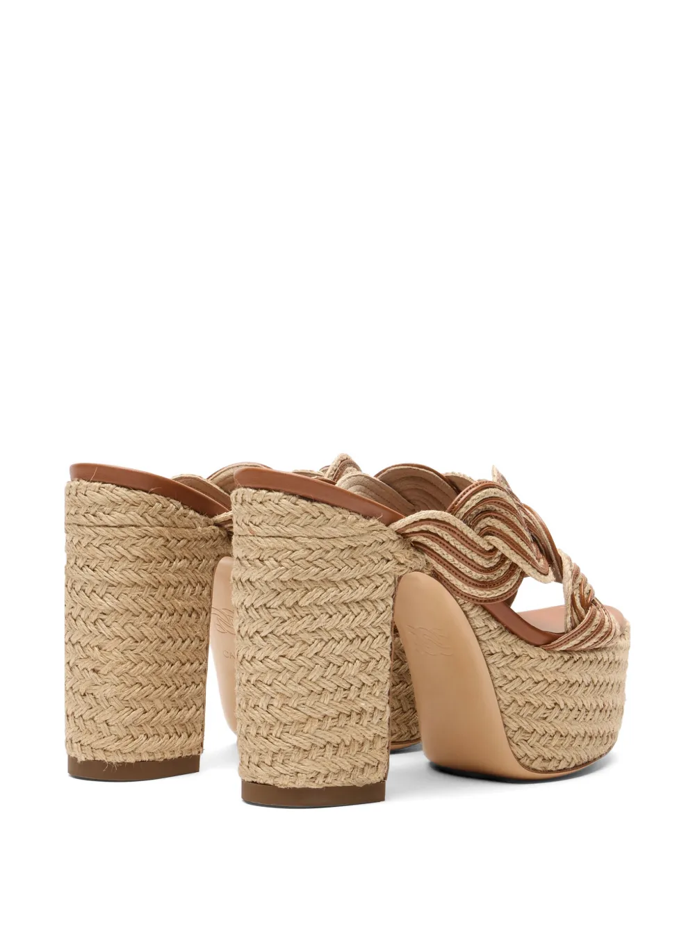 Casadei Thaiti platform pumps Beige