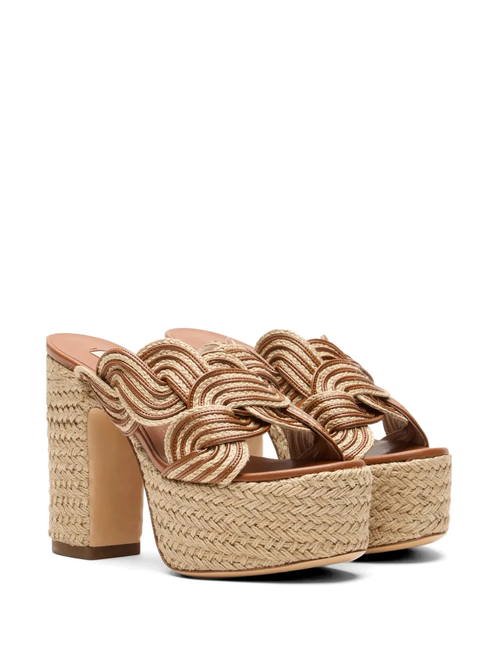 Casadei Thaiti platform pumps Beige