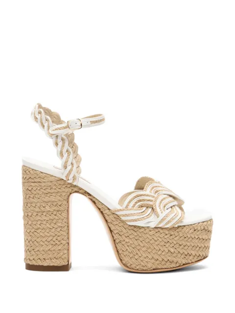 Casadei Gewebte Thaiti Plateau-Sandalen