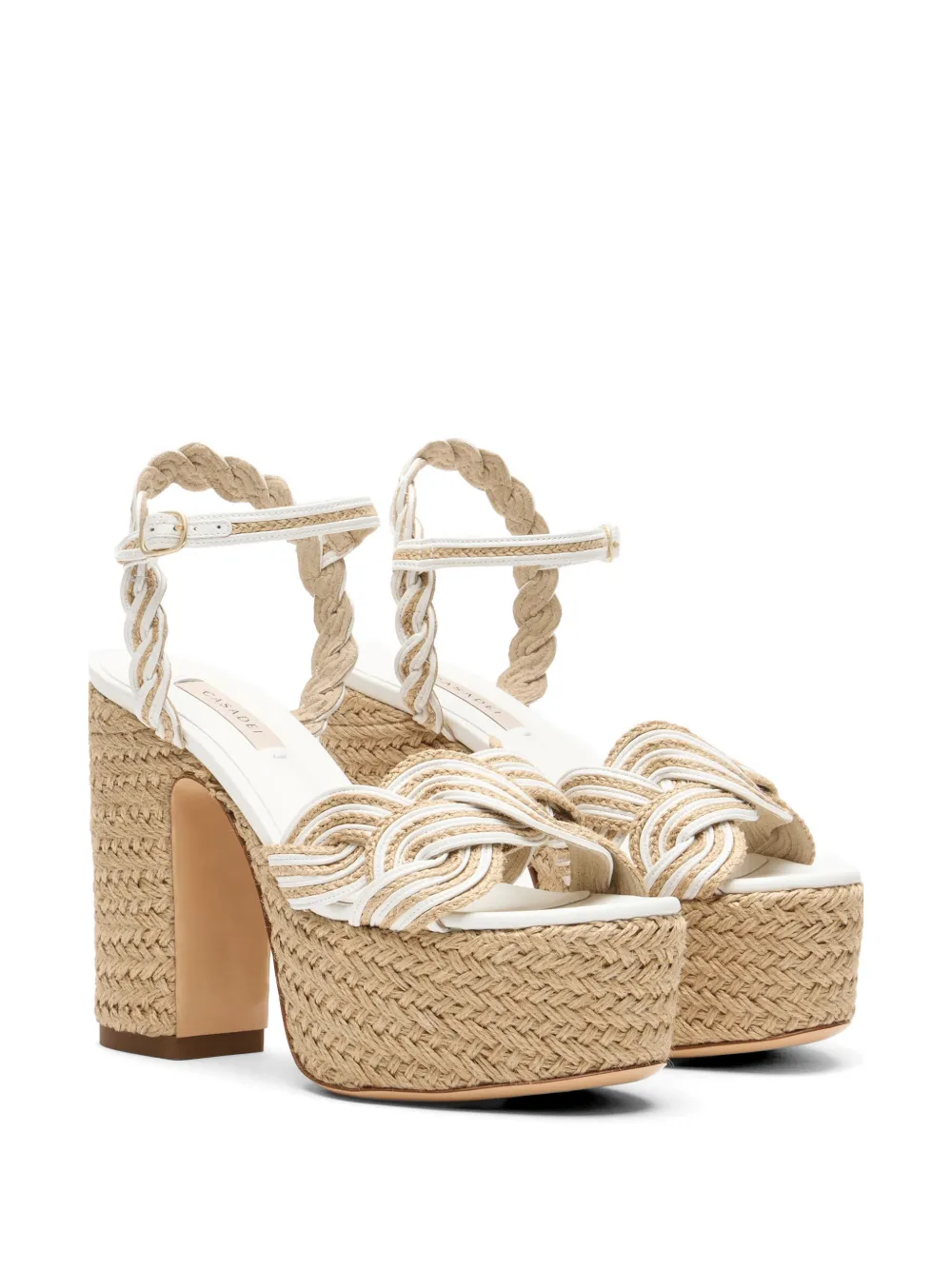 Casadei Thaiti platform sandals Wit