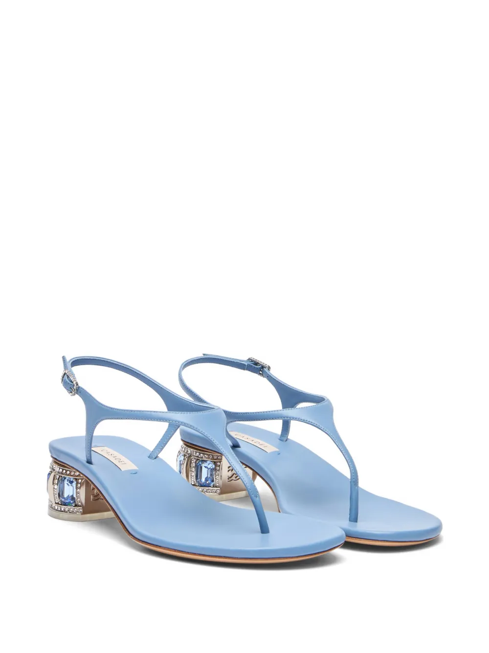Casadei Belle Epoque sandalen met enkelbandje Blauw