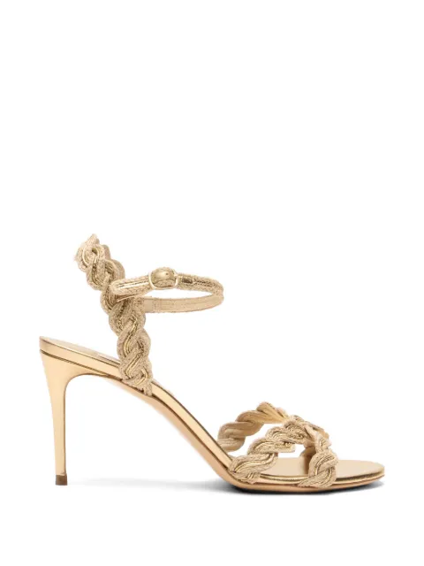 Casadei Julia Thaiti rope-effect heeled sandals