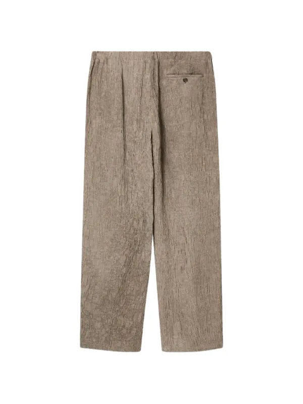 Emporio Armani テクスチャード パンツ | ニュートラル | FARFETCH JP