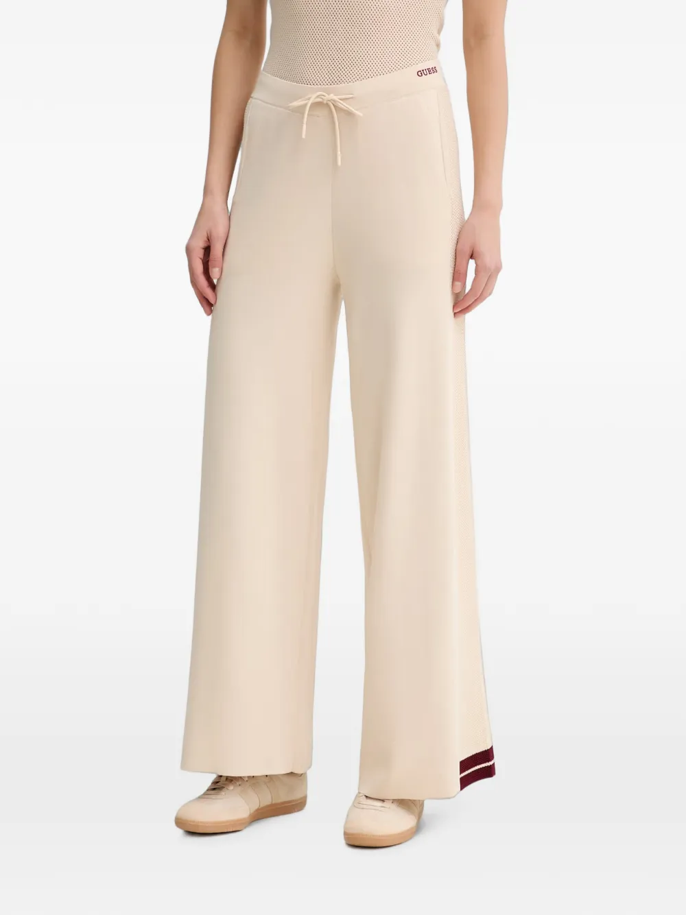 GUESS USA drawstring wide-leg track pants - Toni neutri