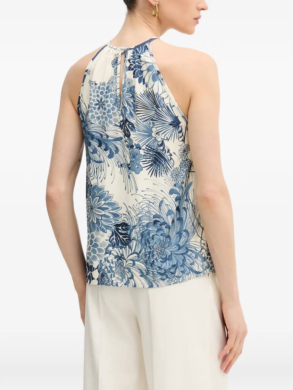 GUESS USA Top met bloemenprint Beige